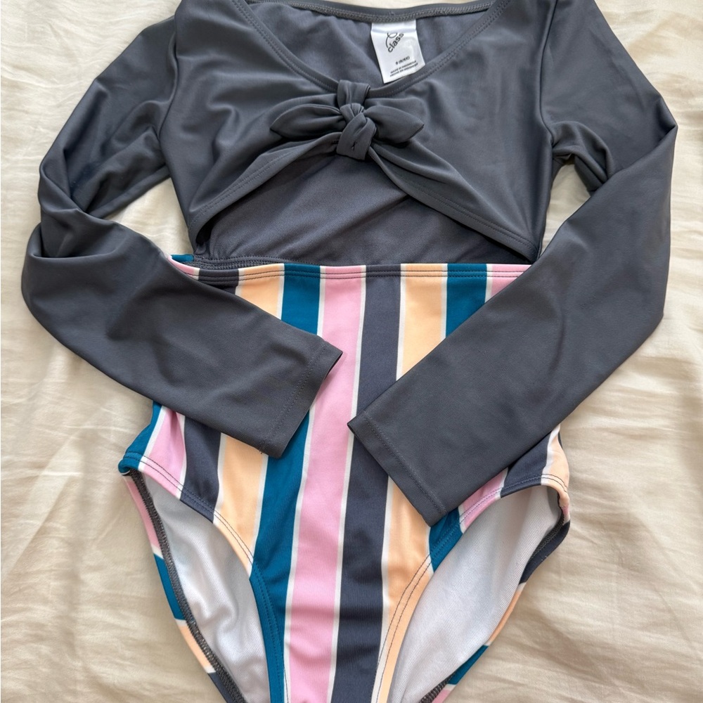 Art Class Gray and Pink One Piece with Modern Design